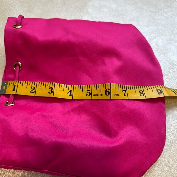 Prada Pink Velvet Backpack with Drawstring Closure - Picture 10 of 11